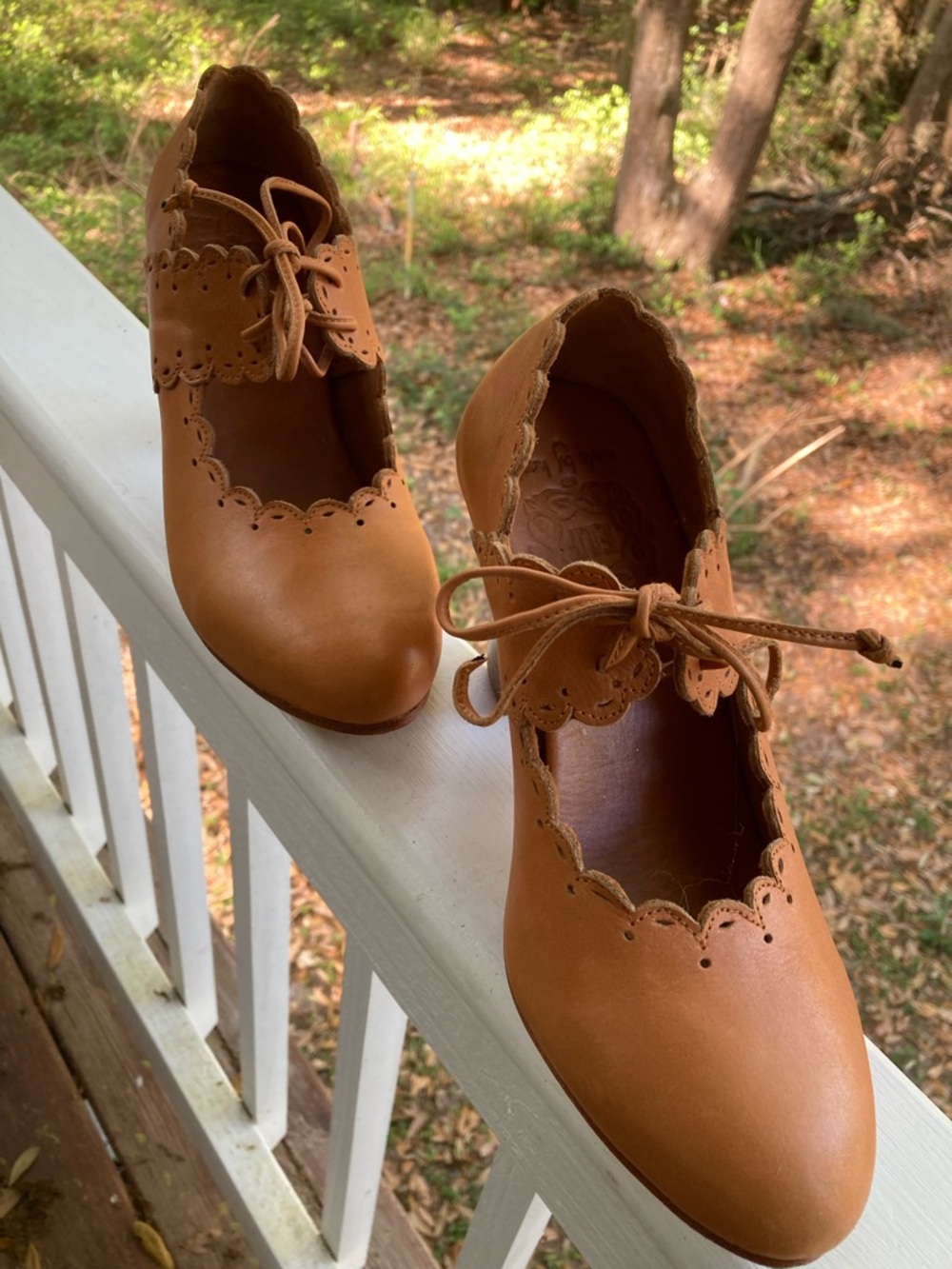 Paradise Bird Leather Heels by BaliElf 7.5